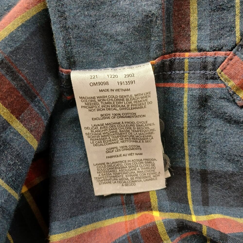 Mountain Hardwear Big Cottonwood Long Sleeve Shirt Mens XXL blue plaid button-up - Picture 8 of 13